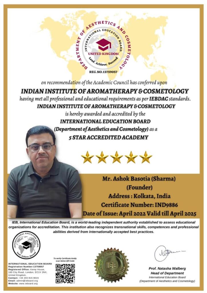 aromatherapyacademy certificate